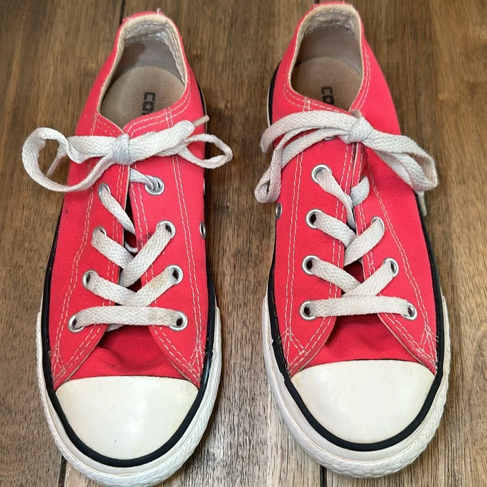 Converse Pink Pop Chuck Taylor All Star Junior's Ox Lace Up Low Top/Sz 1